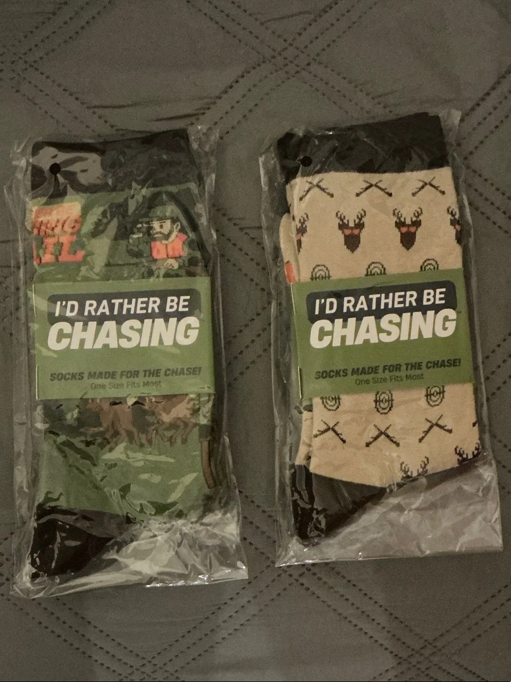 Hunting Socks - Green & Tan